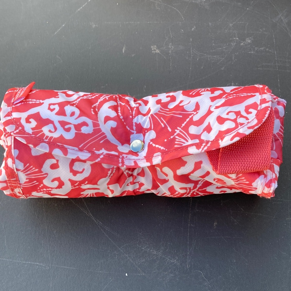 California innovations Insulated Pink and White Market Tote Bag Foldable - Picture 2 of 7